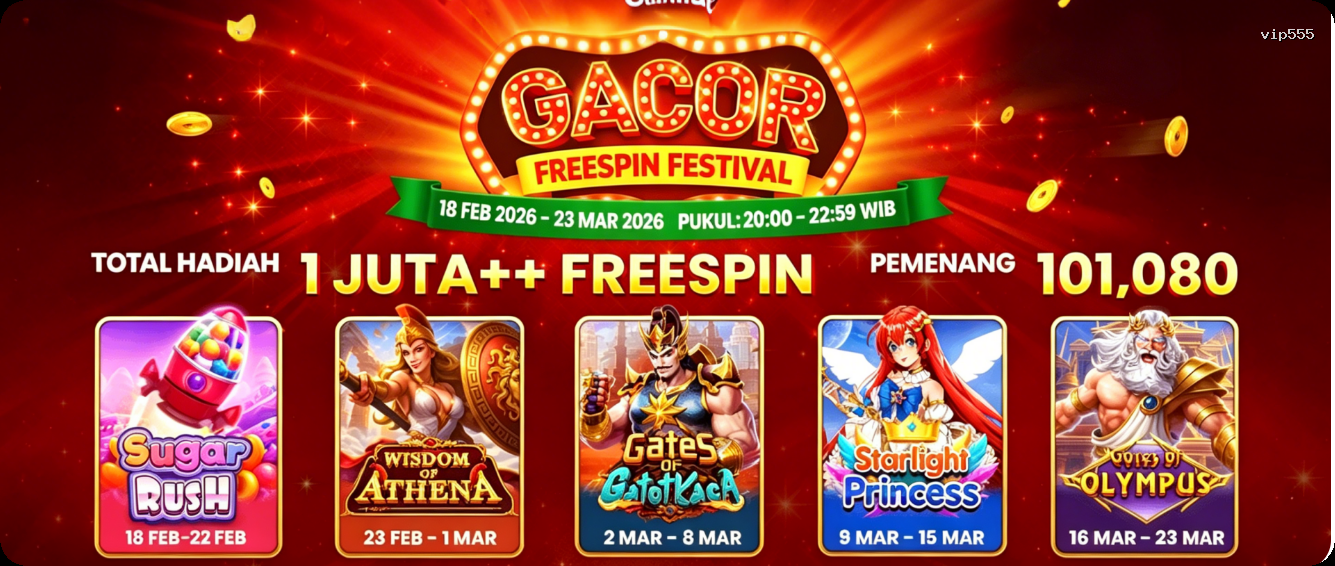 Login vip555 Sekarang Bonus Melimpah